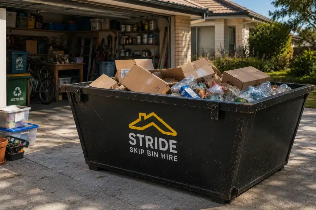 Recycle Weekend Declutter Stride Skip Bins